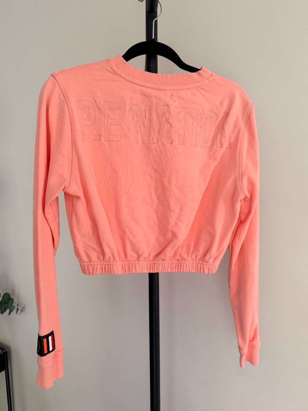 P.E Nation Coral Cropped Sweatshirt S